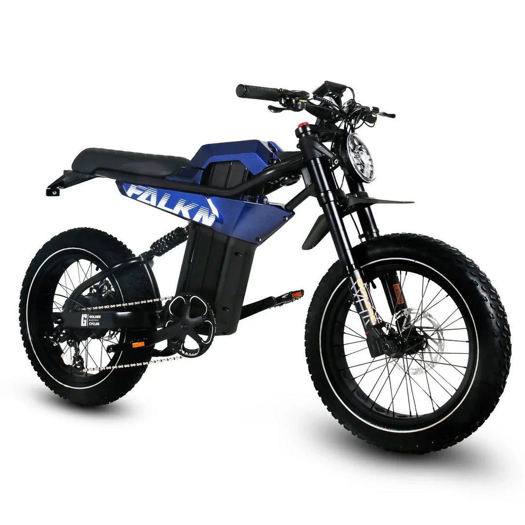 GOLDEN CYCLE Falkn 750w Moto eBike 20x4 Fat Electric e-Moto Style eBike
