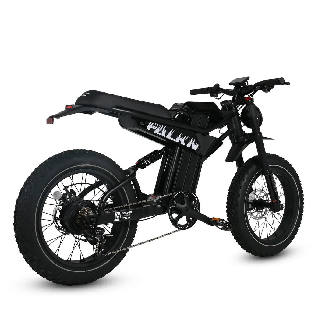 GOLDEN CYCLE Falkn 750w Moto eBike 20x4 Fat Electric e-Moto Style eBike