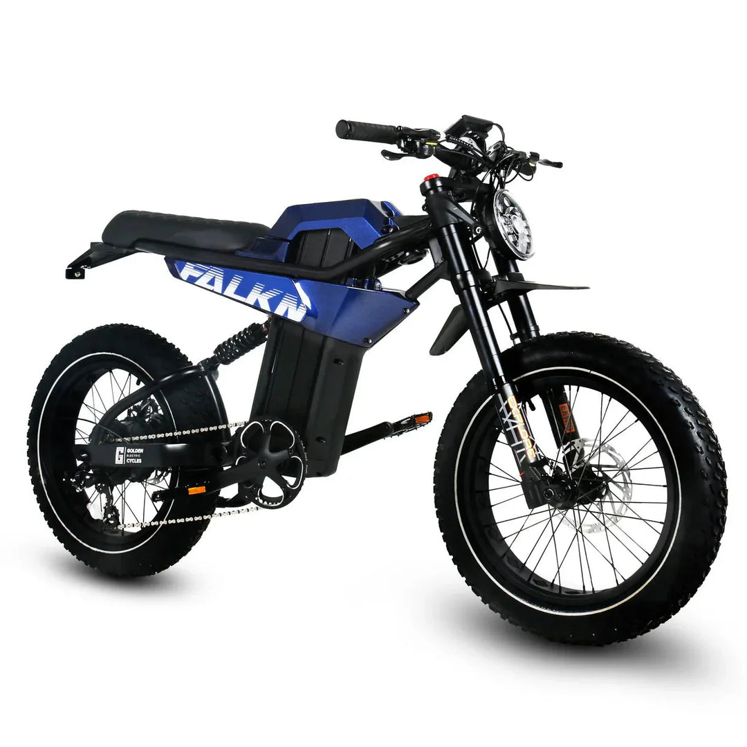 GOLDEN CYCLE Falkn 750w Moto eBike 20x4 Fat Electric e-Moto Style eBike