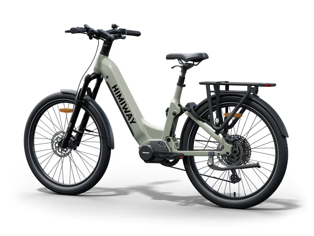 HIMIWAY A7 PRO 500 w Step Thru Ebike 27.5x2.4 Fat Electric Beach Cruiser eBike