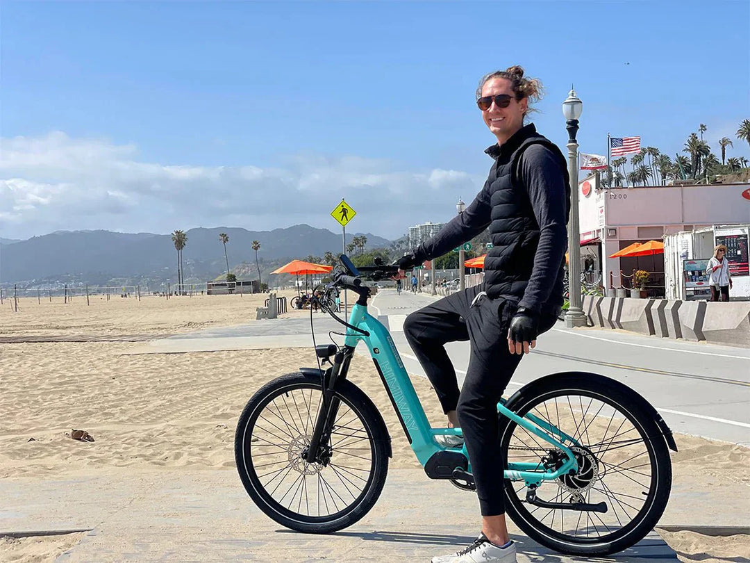 HIMIWAY Rambler 500 w Step Thru Ebike 27.5x2.4 Urban Electric Beach Cruiser eBike