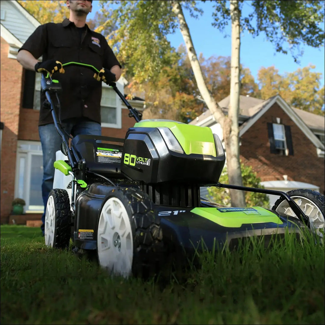 Pro 80V 21" Brushless Push Lawn Mower w/ (2) 2.0Ah Batteries & Rapid Charger