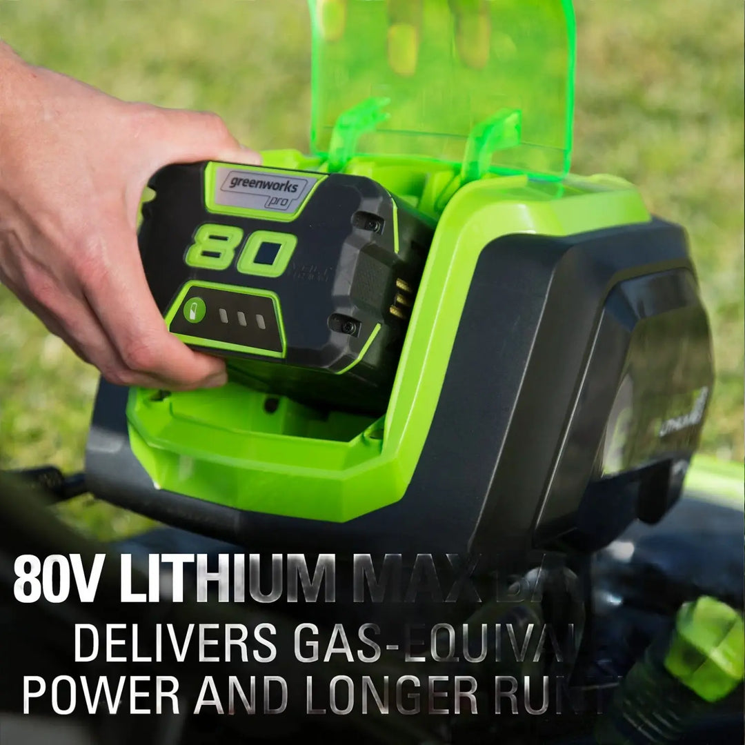 Pro 80V 21" Brushless Push Lawn Mower w/ (2) 2.0Ah Batteries & Rapid Charger