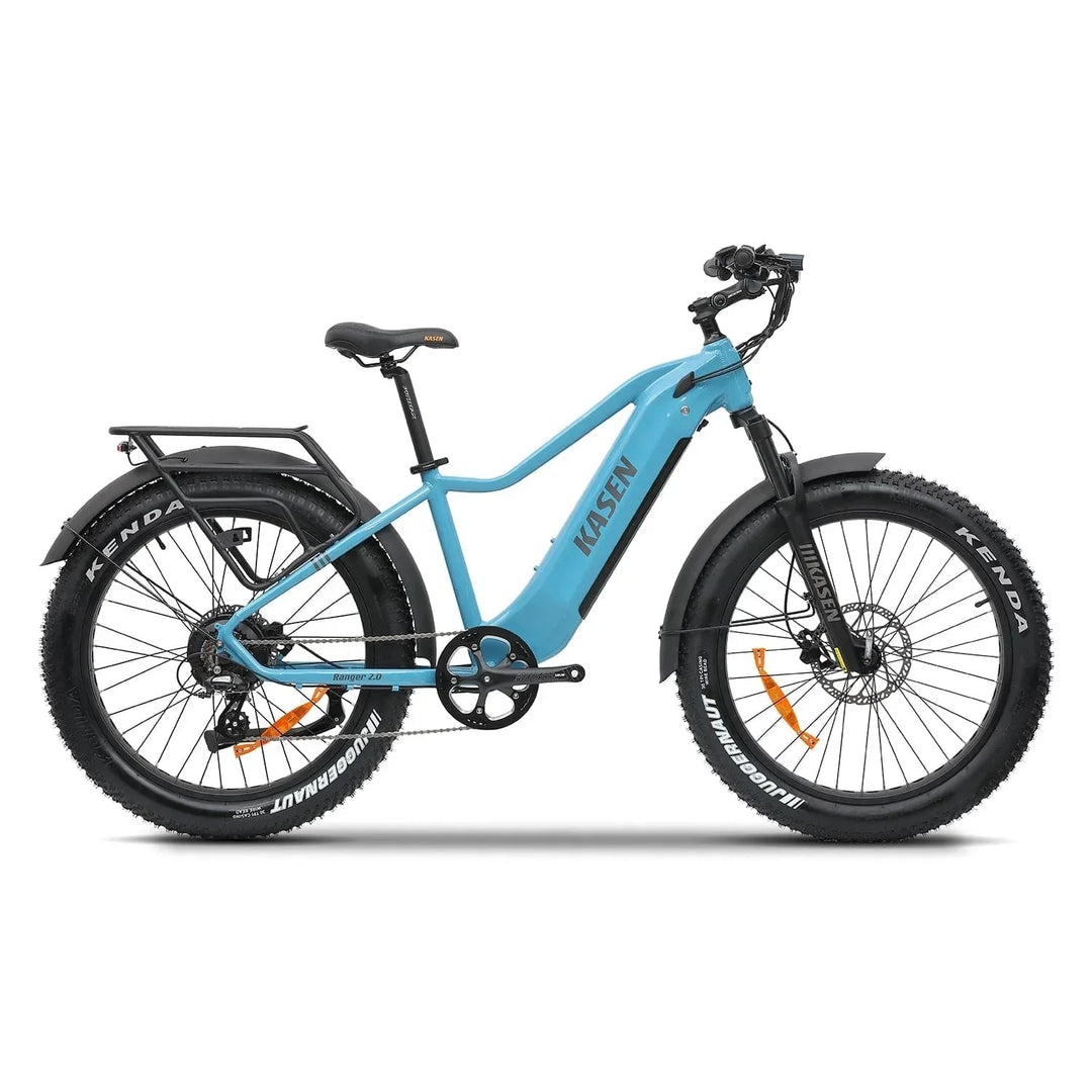 KASEN Ranger 2.0 750 w Step Over Ebike 26x4 Fat Fat Tire Electric Beach Cruiser eBike