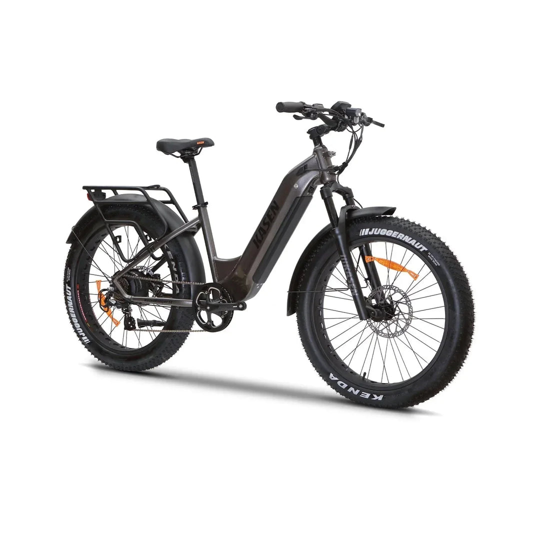 KASEN Ranger ST 2.0 750 w Step Thru Ebike 26x4 Fat Fat Tire Electric Beach Cruiser eBike