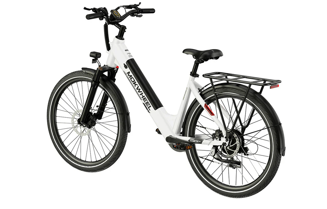 MOKWHEEL Mesa Light ST 2.0 350 w Step Thru Ebike 27.5x2.4 Urban Electric Beach Cruiser eBike