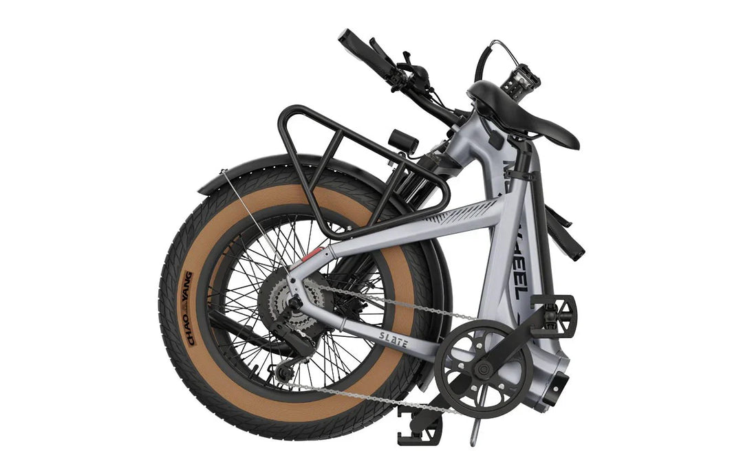 MOKWHEEL Slate 500 w Step Thru Ebike 20x3 Road Electric Folding eBike
